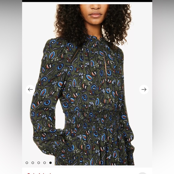 Rare ME+EM Paisley-print lace-insert woven maxi dress - Picture 4 of 12